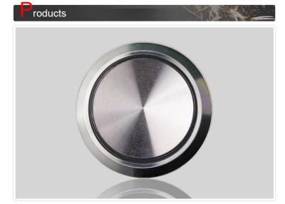 China Sliver Elevator Push Button Size 34 mm and Thickness 0.94 Inch with Lift Parts for sale