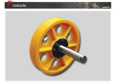 China Customized Traction Elevator System Nylon Plastic Guide Pulley Sheave for sale