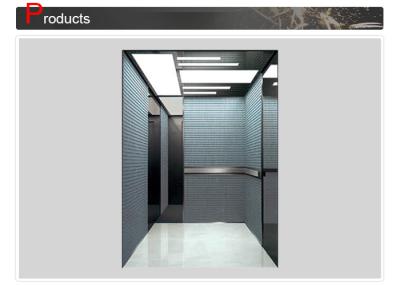 China Printed And Mirror Stick Integration Elevator Cabin Decoration / Lift Accessories for sale