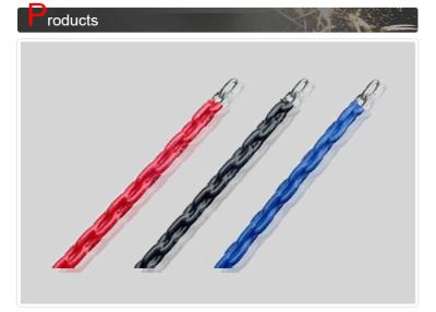 China Black / Red / Blue Elevator Compensation Chain , Bending Diameter 280mm for sale