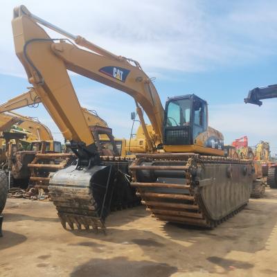 China                  Used 20 Ton Amphibious Excavator, Caterpillar 320c Pontoon Floating Excavator on Sale              for sale