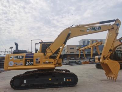 Chine Excavatrice de haute qualité utilisée de chenille Komatsu PC200-8 en vente, KOMATSU d'occasion 20 Ton Track Digger à vendre