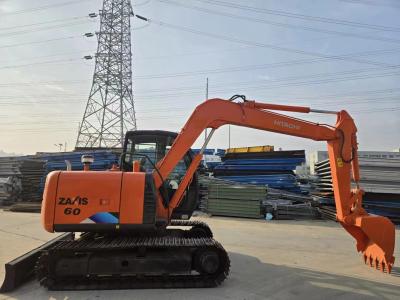 China Secondhand Original Hitachi Zx60 Tractor, Used 6 Ton Mini Clawer Excavator Zx60 Digger with Low Working for sale