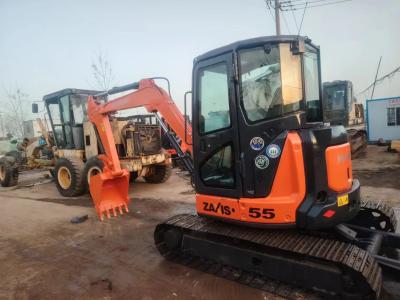 China Japan Used Most Popular Hitachi Mini Excavator Zx55UR, Secondhand 5.5 Ton Track Digger Hitachi Zx5 for sale