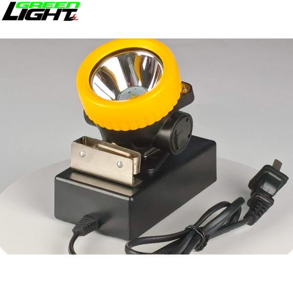Quality Lightweight Cordless Rechargeable Mining Cap Lamps 5000lux 3.7V 2.6Ah IP67 for sale