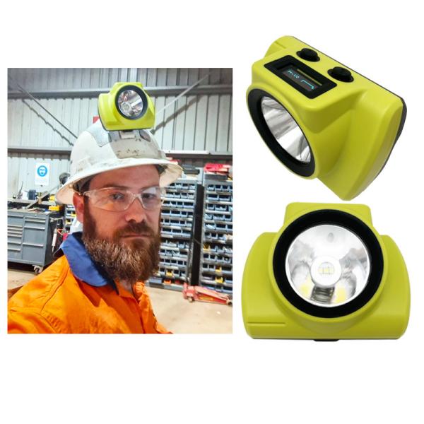 Quality LED Cordless Mining Cap Lamp 385LUM 25000LUX For Coal Miner Safety for sale