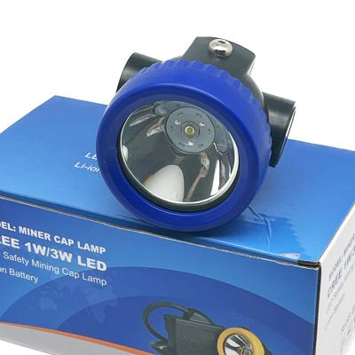 China Industrial Lightweight LED Miners Cap Lamp Small Safety 5000lux 2.8ah for sale
