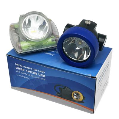 China Portable Cordless Miners Head Lamp LED Wireless 2.6Ah 5000lux 96lm for sale