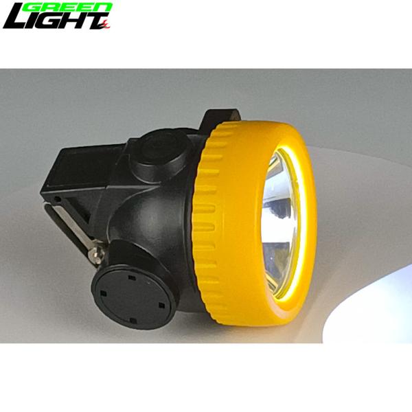 Quality Waterproof IP68 Underground Cordless Cap Lamp LED For Mining 3.7V 96lum 2.8Ah for sale