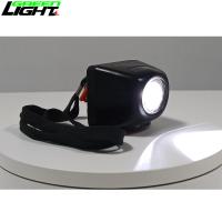 Quality 4500 MAh Underground Mining Cap Lamps IP68 With Safety Rope Digital Screen for sale