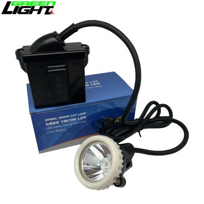 China Rechargeable LED Miner Cap Lamp , GL5-B 10000lux Miners Safety Lamp for sale