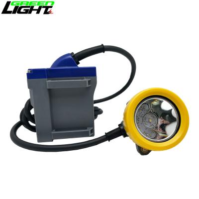China GLT-7C Mining Cap Lights 6.6Ah Rechargeable Battery Pack 15000Lux Underground Corded Miners Headlamp for sale