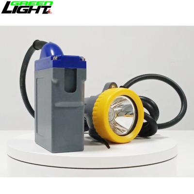 China 216 Lum Rechargeable Miner Lamp With 1 Main Light 2 Auxiliary Lights 420g IP68 for sale