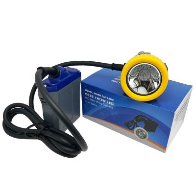 China Waterproof IP67 Rechargeable Mining Cap Lamps 1.67W 420g 15000lux for sale