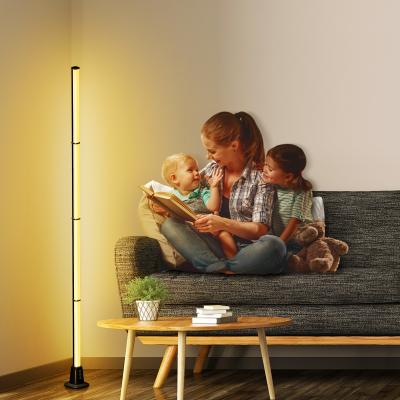 China Smart RGBIC Floor Lamp Ambient Light Wifi 24W Dimmable With Music Sync for sale