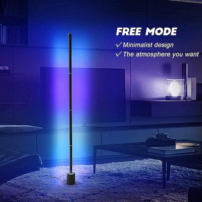 China LED Corner Vertical Floor Lamps With Remote Control WiFi 2.4G 1.5M Height for sale