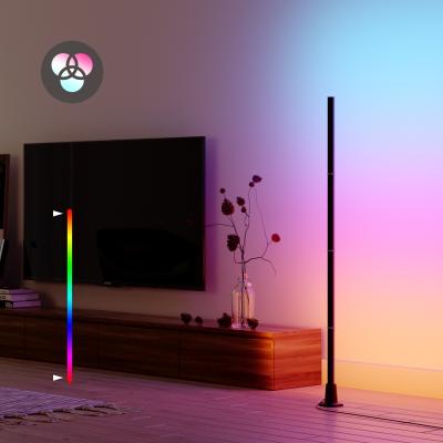 China DIY Mode RGB Led Corner Floor Lamp Color Changing Music Sync for sale