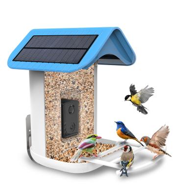 China AI Recognize Bird Camera Smart Bird Feeder With Solar Panel Charger 5200MAH Battery for sale