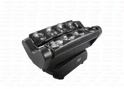 China Auto head lights 8pcs double line led spider beam moving head light,disco rgbw 4in1 led spider beam moving head light for sale