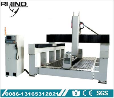 China Plywood / PE / Foam CNC Router 5 Axis Machine for Wooden Mold With Economic 5 Axis Head HELTIC for sale