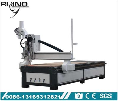 China Pneumatic Double Heads Custom CNC Router Machine For Wood Furniture Making for sale