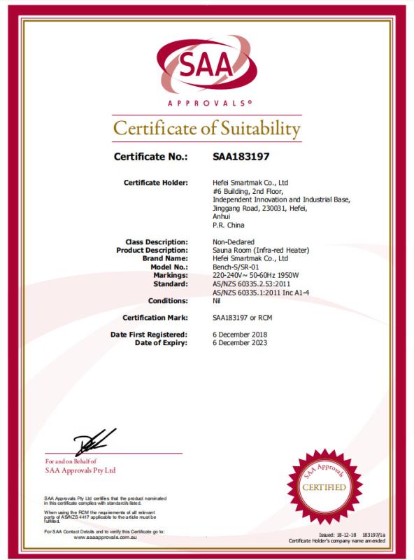 SAA - Hefei Smartmak Co., Ltd.