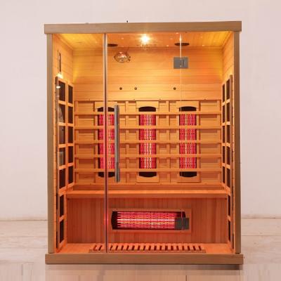 China 220v verre Infrarode Gezondheids Slimme Sauna 2 Persoons Elektrische Sauna met Koolstofcomité Te koop