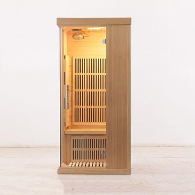 China Carbon Panel Heater Infrared Dry Sauna Room For Home 1350W for sale