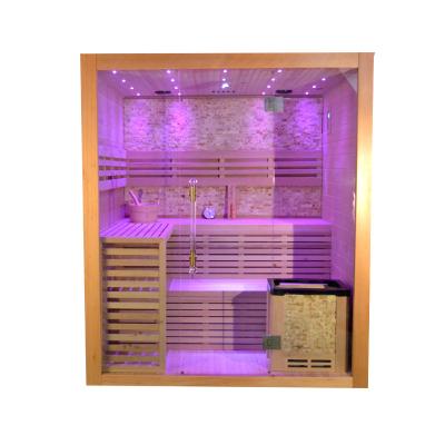 China Hemlock Wood Home Indoor Saunas Steam Rooms For 4 - 6 Person for sale