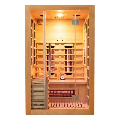 China Traditional Combination Infrared Steam Sauna 2 Person Size for sale