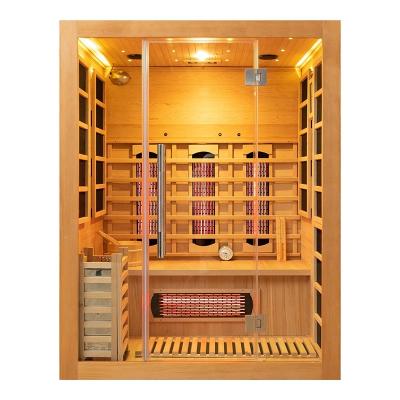 China Removable Beauty Spa Combined Infrared And Steam Sauna Room 3 Person Size for sale
