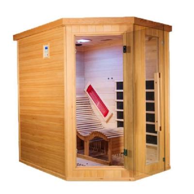 China Hemlock 1 Person Home Use Lay Down Bench Far Infrared Sauna With Complete Heat à venda