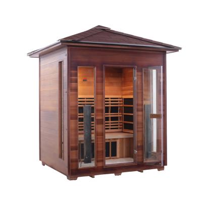 China Carbon Panel Heater 4 Person Infrared Sauna Outdoor for sale