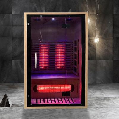 China Full Spectrum Carbon Panel Heater Near Far Infrared Sauna For 2 People for sale