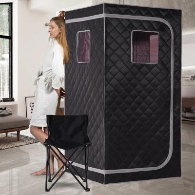 China Detox Therapy Full Size 1 Person Full Body Weight Loss Infrared Sauna Tent 1300W for sale