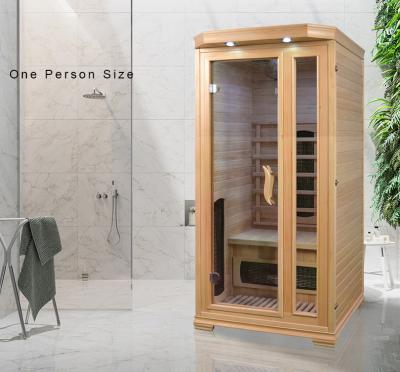 中国 Rectangular Home Sauna Room With Safety System 100kg Gross Weight 販売のため