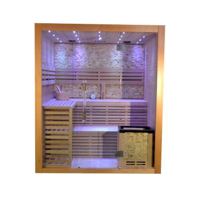 중국 220V Hemlock Steam Sauna Room With Touch Screen Control Panel 판매용