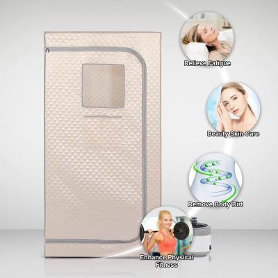 China 1 Person Portable Home Sauna Full Body Portable Standup Indoor Wet Sauna for sale