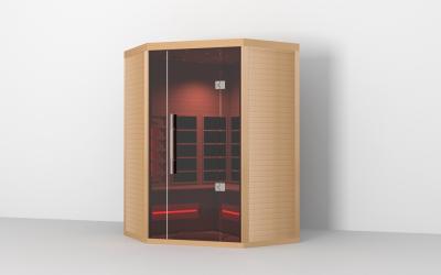 China Customized Luxury Prefabricated Wooden Indoor Sweat Infrared Sauna Room 5 Person à venda