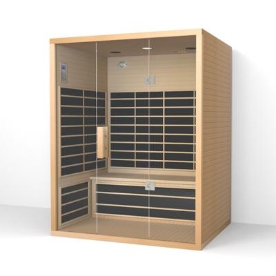 中国 Wooden Commercial Infrared Saunas 3 - 4 Person Home Infrared Sauna Room 販売のため