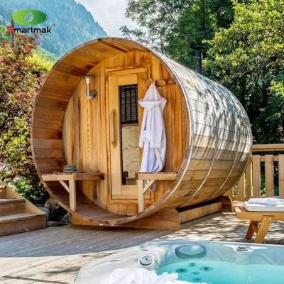 Китай Outdoor Steam Cedar Wood Barrel Sauna Used In Garden Courtyard Forest продается