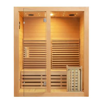 China Canadian Hemlock Ozone Saunas Outdoor Sauna And Steam Room For SPA Center for sale