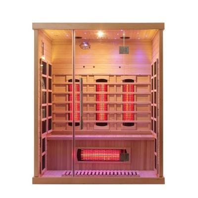 China Canadian Hemlock Custom Home Sauna Kits 3 Person Far Infrared for sale