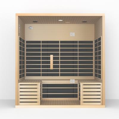 China Custom Home Spa Dry Far Infrared Sauna For Slimming 4 Person Sauna for sale