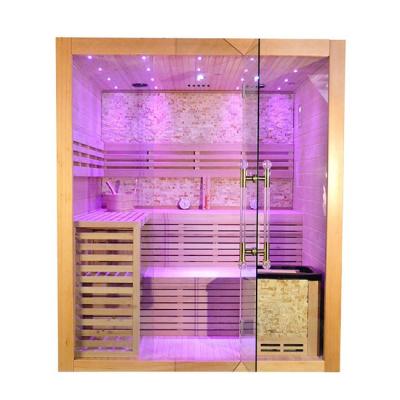 China SASO certificated Two Person Steam Home Sauna Room 6KW With Electric Stove for sale