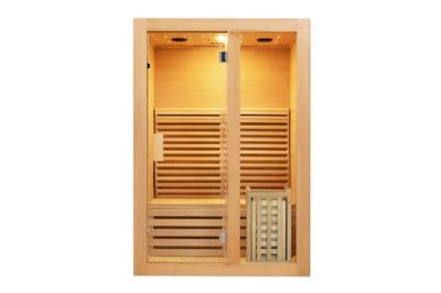 China 3KW Canadian Cedar One Person Steam Sauna Room Wooden Steam Bath Cabin for sale