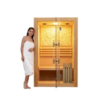 China Smartmak 3kw Steam 3 Person Cedar Steam Sauna For Weight Loss Therapy for sale
