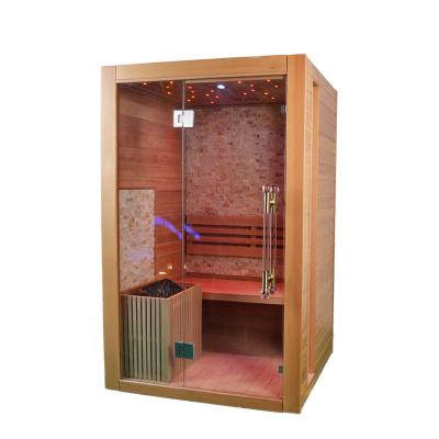 China Solid Hemlock Wood ozone Home Steam Sauna Room For 2 Person for sale