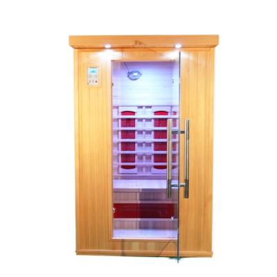 China Sala elétrica vermelha da sauna de Cedar Wooden Pure Infrared Home para a aptidão do corpo à venda