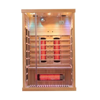 China Family Indoor Full Spectrum Carbon Far Infrared Sauna For Two Person for sale